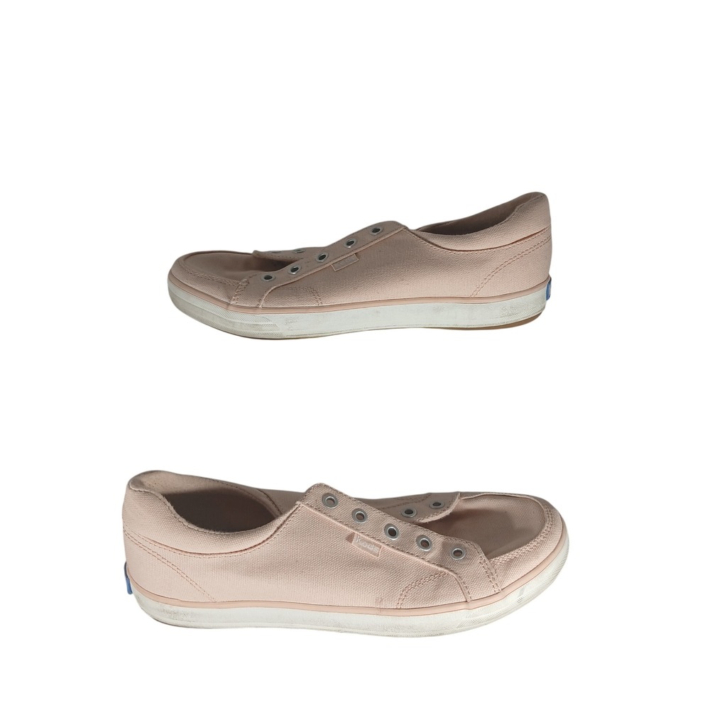 Keds Jump Kick Womens 7‎ Peach Pink Canvas Low Top Sneakers WF66457 Softerra